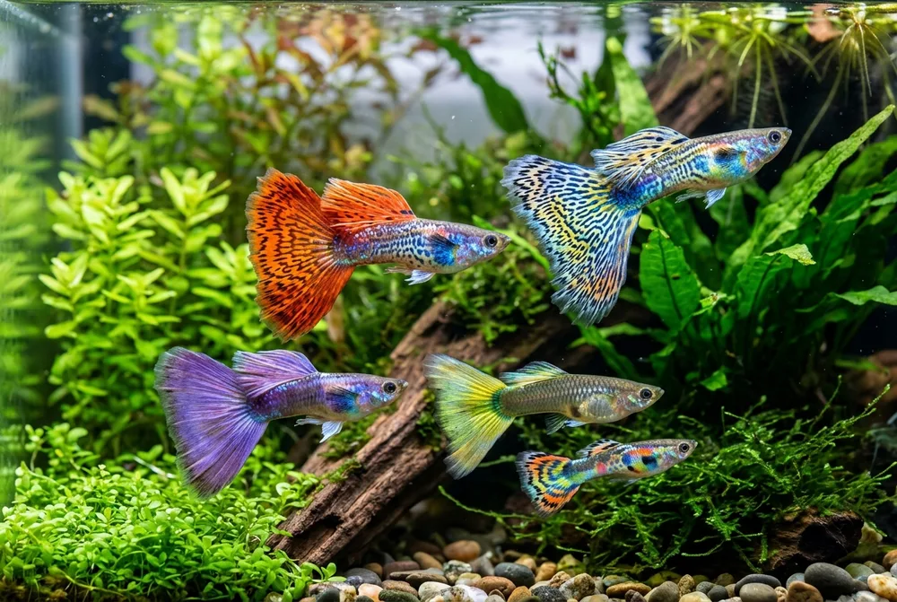 Hướng dẫn nuôi cá bảy màu Guppy khỏe đẹp và sinh sản tốt