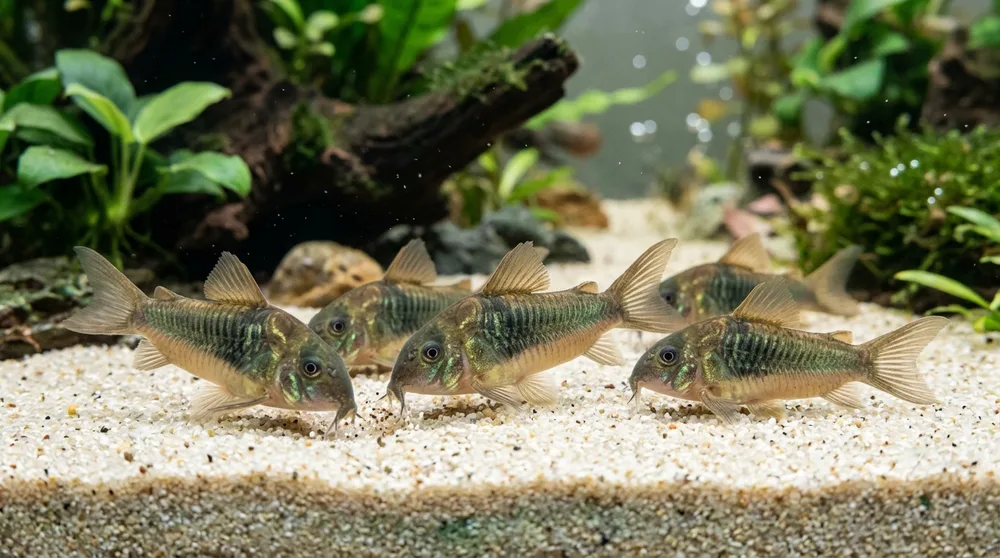 Cách nuôi cá chuột cà phê chăm chỉ dọn đáy bể cá